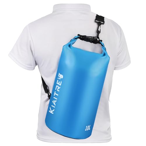 Kiaitre Dry Bag, wasserdichte Tasche mit Schultergurt, 5L 10L 20L Roll Top Wasserdichter...