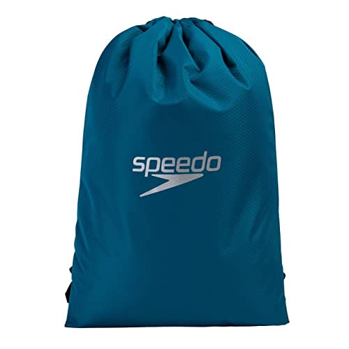 Speedo Unisex Erwachsene Pool Bag Pooltasche, Nordic Teal/Schwarz/Grün Glow,...