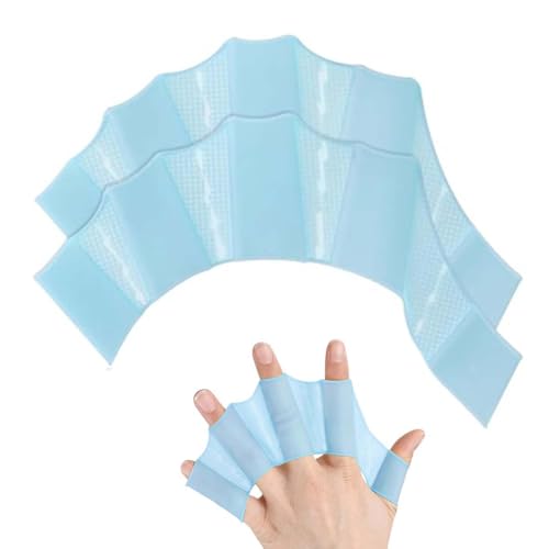 UEAVOID 1 Paar Schwimmhäute für die Finger Schwimmhandschuhe Kieselgel Webbed Handschuhe...