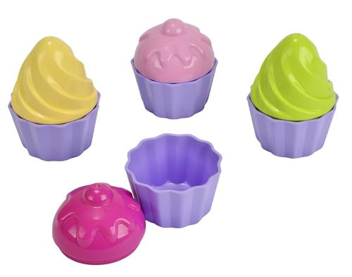 Simba 107102508 - Sandformen Cupcake, 8 Teile, 6cm Durchmesser, Sandkastenspielzeug,...