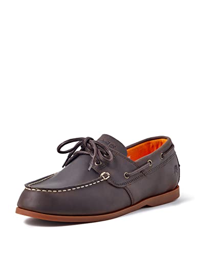 Timberland Herren Cedar Bay 2 Eye Boat Shoe, Dk Brown Full Grain, 44 EU