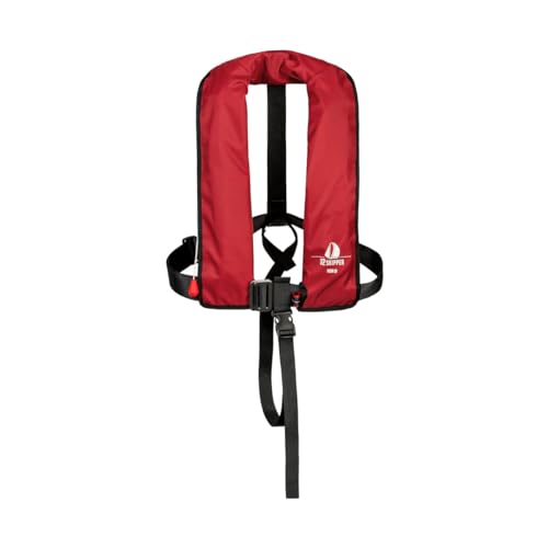 12skipper Automatik-Rettungsweste 165N mit Harness, Schwimmweste, Rot