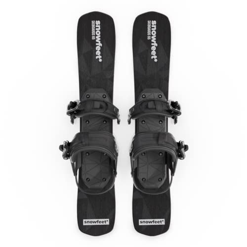 Snowfeet* Kurze Mini-Ski für Schnee | 65 cm | Snowblades Skiboards Skiblades Kleine Ski...