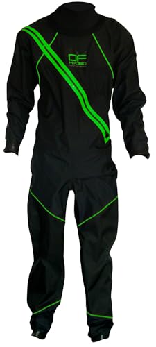 Dry Fashion Unisex Trockenanzug Regatta Segelanzug Dry Suit, Farbe:schwarz/neongrün,...