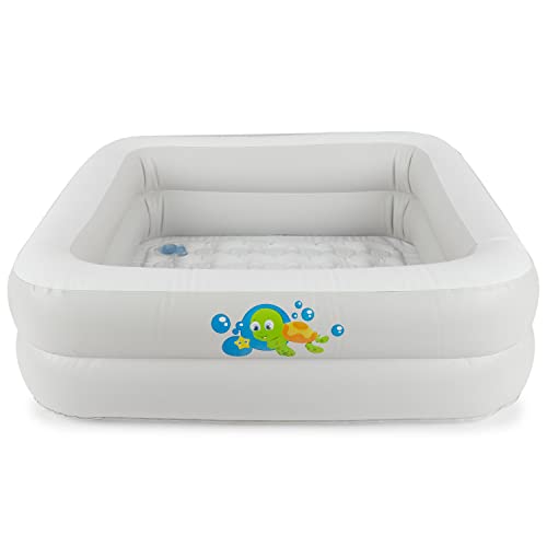 Bieco Planschbecken Baby | ca. 86x86x25 cm | Aufblasbarer Pool Kinder | Baby Pool |...