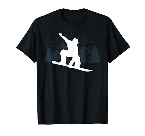 Snowboard-Geschenke für Männer Kinder Jungen cooles Snowboard T-Shirt