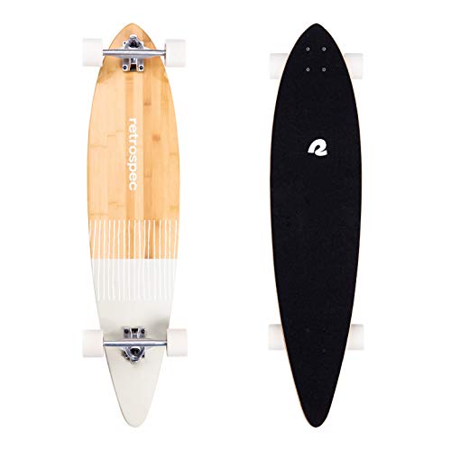 Retrospec Zed Pintail Longboard Skateboard Komplett Cruiser | Bambus & kanadisches...