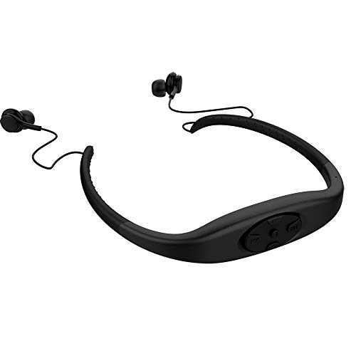 Wasserdichter MP3-Headset-Musikplayer, 8-GB-Speicher-HiFi-Stereoanlage, UKW-Radio,...