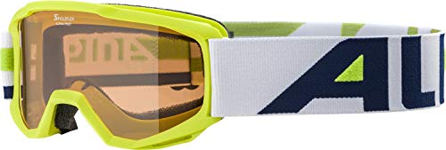 ALPINA PINEY - Beschlagfreie, Extrem Robuste & Bruchsichere Skibrille Mit 100% UV-Schutz...