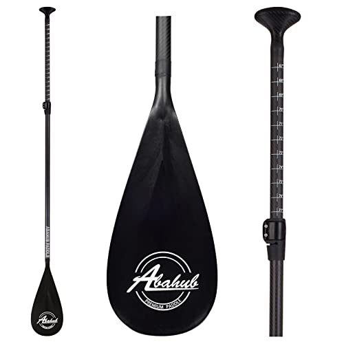 Abahub 3-Piece Carbon SUP Paddles, Lightweight Stand-up Paddle Oars for Paddleboard,...