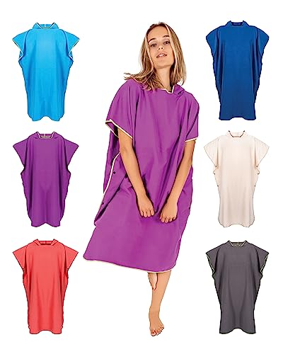 Gräfenstayn Premium Badeponcho mit Knöpfen - Öekotex 100 - Umziehhilfe Damen & Herren -...