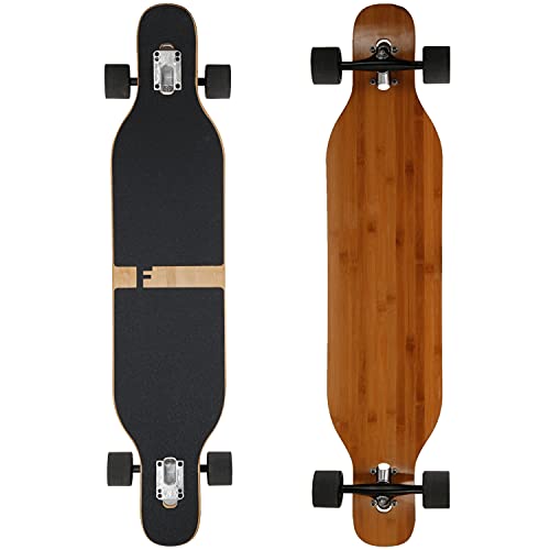 FunTomia Longboard mit 3 Flex Stufen Drop Through Cruiser Komplettboard Mach1 Speed...