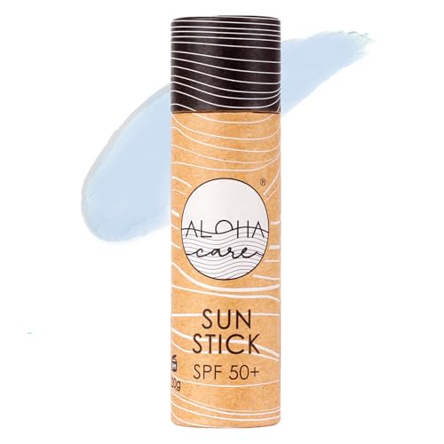 Aloha Sun Stick LSF 50+ | Gesichtsmineral Sonnenschutz zum Surfen | Eco Paper Stick 20g...