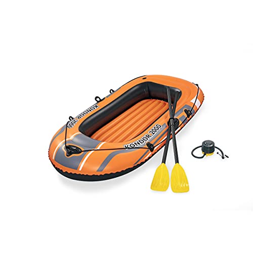 Bestway Schlauchboot-Set, Kondor 2000, 188 x 98 x 30 cm, für 1 Erwachsenen + 1 Kind