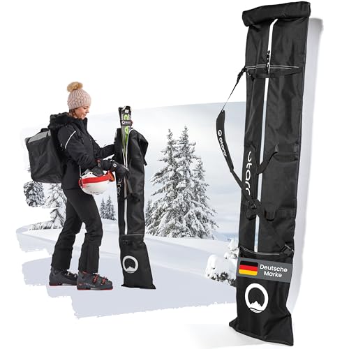 Otaro Skitasche Premium (Für 1 Paar Ski & Skistöcke) - Skisack für Ski & Skistöcke|...