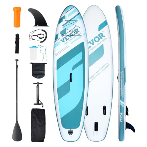 VEVOR Aufblasbares Stand-Up-Paddle-Board, 3352,8 x 838,2 x 152,4 mm PVC SUP-Paddleboard...