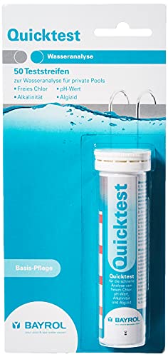 BAYROL Quicktest - 50 Pool Teststreifen - Wassertester für Pool- Messung pH Wert - freies...