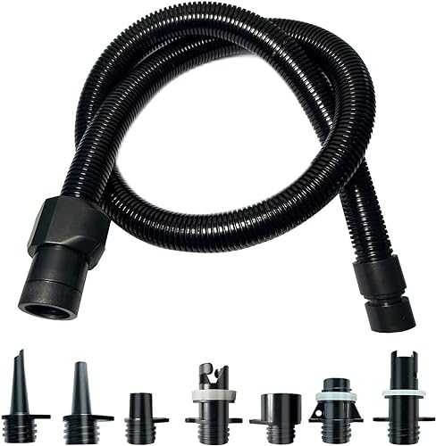 Sup Pumpe Adapter Kit, Aufblasbares Boot Sup Pumpe Luftschlauch mit 7 Luftventil Düsen...