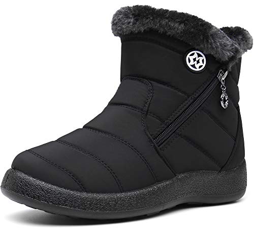 Gaatpot Damen Winterstiefel Wasserdicht Warm gefütterte Schneestiefel Winterschuhe Winter...