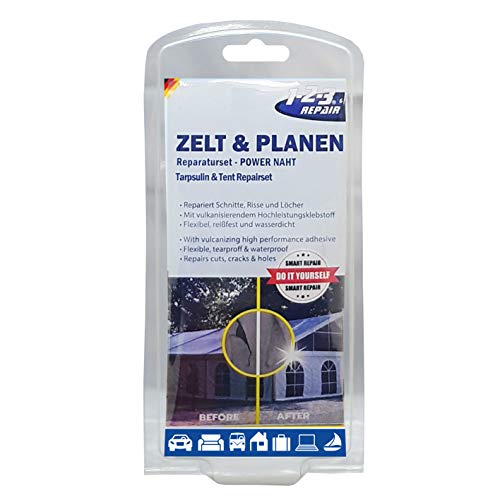 1-2-3 REPAIR Reparaturset Zelt Schlauchboot Luftmatratze Flickzeug PVC Planen wasserfest,...