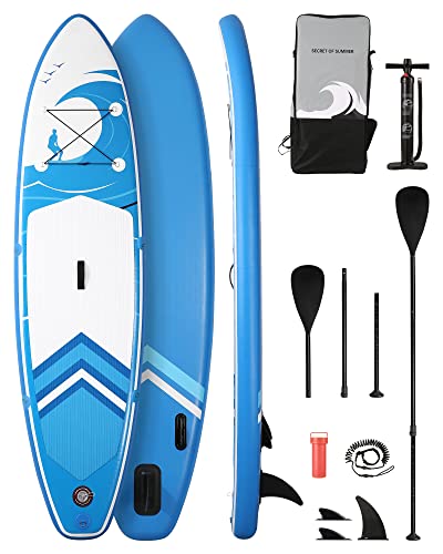 Stand up Paddling Board Aufblasbar Paddle Board SUP Board mit 15 cm Dickes Board &...