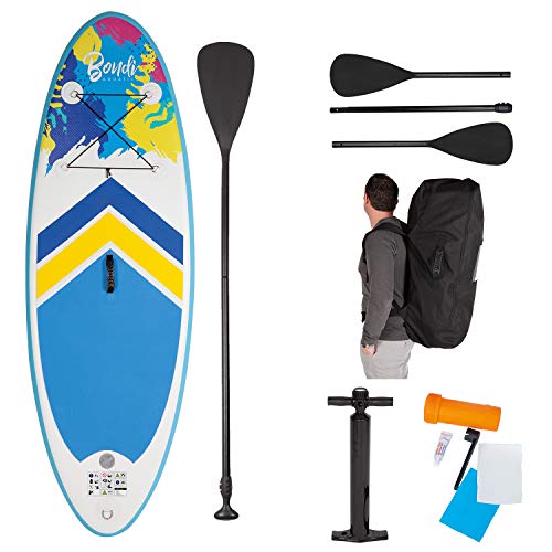 John 52500 Bondi Aquatic Kinder SUP Board Set Stand Up Paddeling, Mehrfarbig