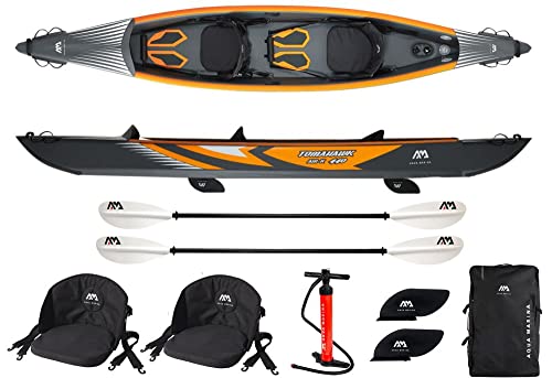 WASSERSPORT EUROPA Aqua Marina AIR-K 440 + 2xKP-1 Inflatable Kajak Aufblasbares Kayak 2...