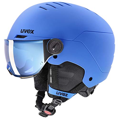 uvex rocket jr visor - robuster Skihelm für Kinder - mit Visier - optimierte Belüftung -...