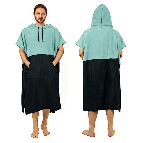 Zingtto Surf-Poncho, Extra Großer, Dicker Handtuch-Poncho für Männer und Frauen mit...