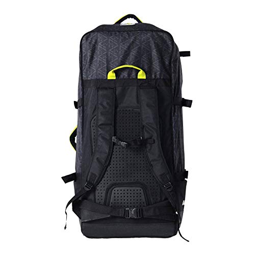 Aquamarina Unisex – Erwachsene Tasche Mit Rädern 90 L, Schwarz/Gelb, Uni
