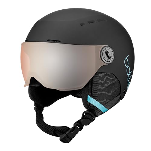 bollé - QUIZ VISOR Black Blue Matte XS 49-52cm - Orange Gun Kat 2, Skihelm, Medium,...