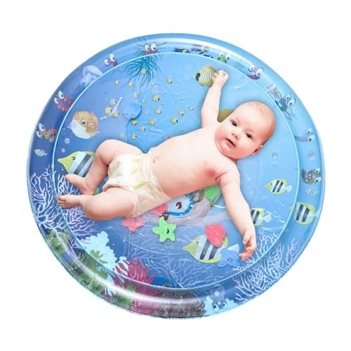 Tummy Time Water Mat Large Baby Play Mat Sensory Toy Aufblasbare Baby Play Water Mat...