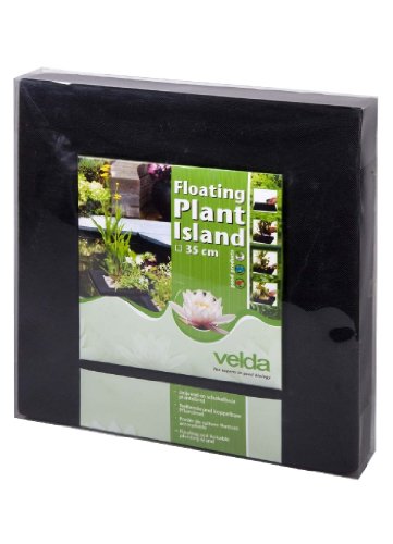 Velda 127579 Driving Planting Island for the Pond, Diameter 35 Cm, Square, Floating Plant...