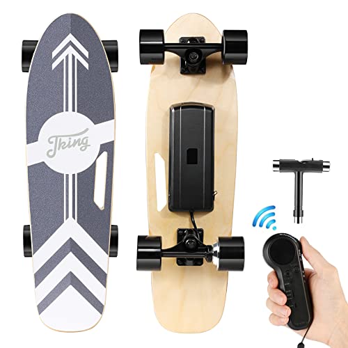 Caroma Elektro-Skateboard mit kabelloser Fernbedienung, 350W Motor, 20KM/H...