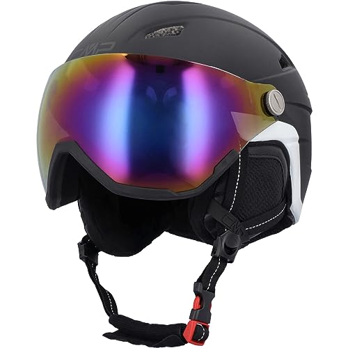 CMP - Skihelm mit Visier für Erwachsene WA-2, Schwarz, M