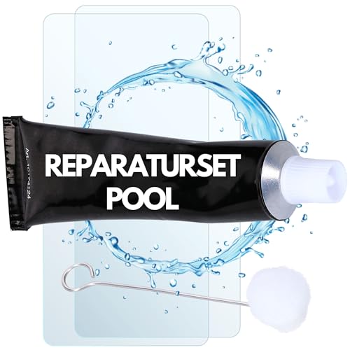 Amapool PVC-Pool Reparaturset Unterwasser 4-teilig I Unterwasserkleber I...