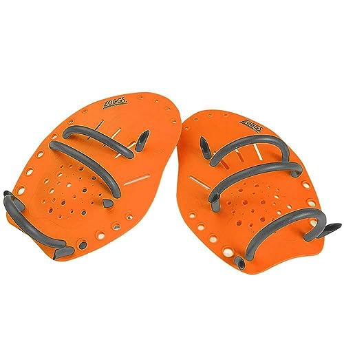 Zoggs Unisex-Adult Matrix Hand Paddles Medium Handpaddel für Schwimmer, Orange, M