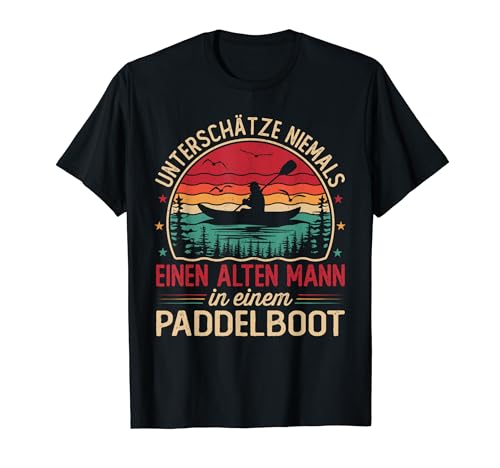 Kanu Kajak Paddelboot Kanadier Kajakfarer Kanufahrer Vintage T-Shirt