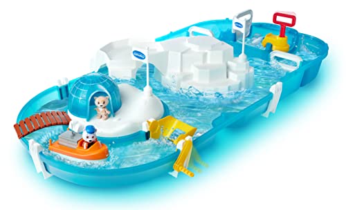 AquaPlay - Polar - Wasserbahn mit Eisberg, Stausee und Rampe für einen Wasserfall,...