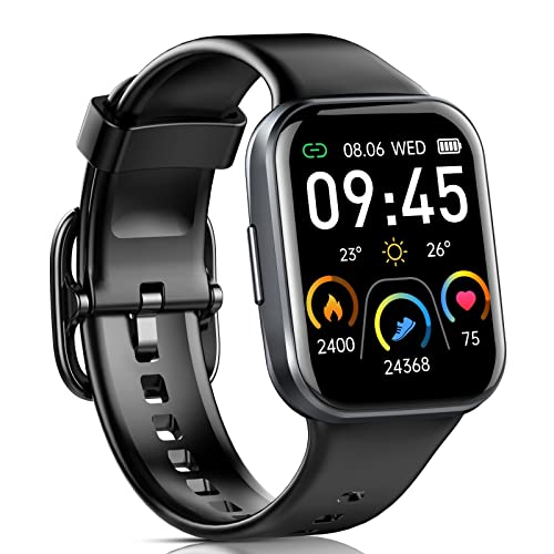 Smartwatch Damen Herren, Fitnessuhr mit 1,69 Zoll HD Farbdisplay, 25 Sportmodi Fitness...