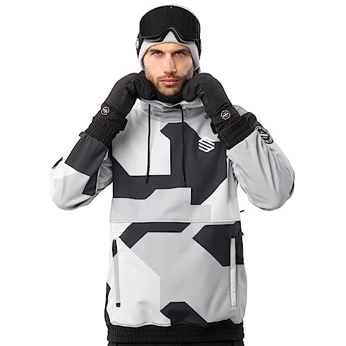 SIROKO - Snowboardjacke W1 Tibet - L - Grau/Schwarz