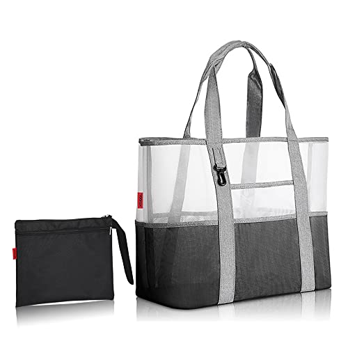 YOOFAN Große Mesh Strandtasche