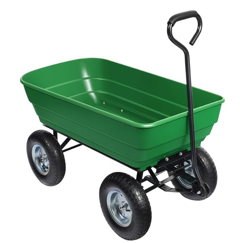 Wiltec garden trolley with tilt function