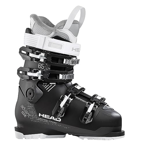 Head Women's Advant Edge 65 W Skischuh Damen, schwarz/anthrazit, 25.5 (EU 39.5-40)