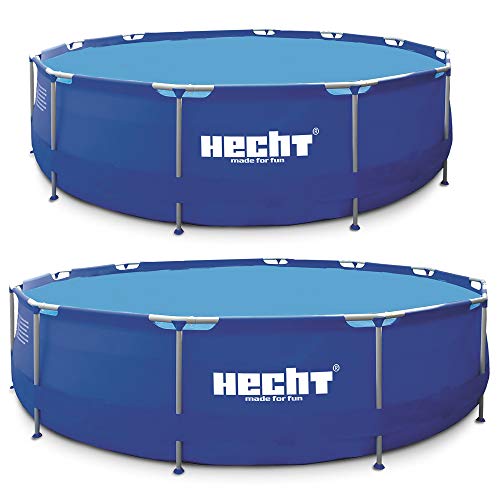 Hecht Stahlrahmen Pool Swimmingpool – 360 x 76 cm und 300 x 76 cm zur Auswahl –...