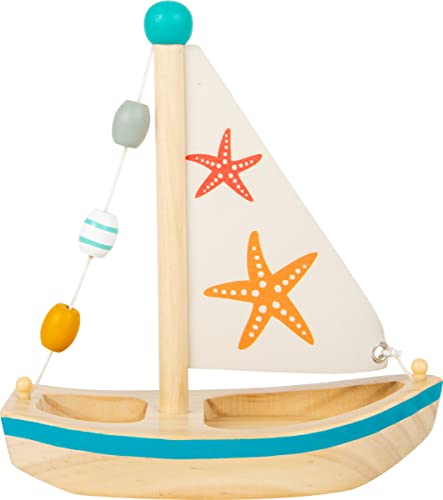 small foot Wasserspielzeug Segelboot 'Seestern' aus Holz, Badespielzeug , für Kinder ab...