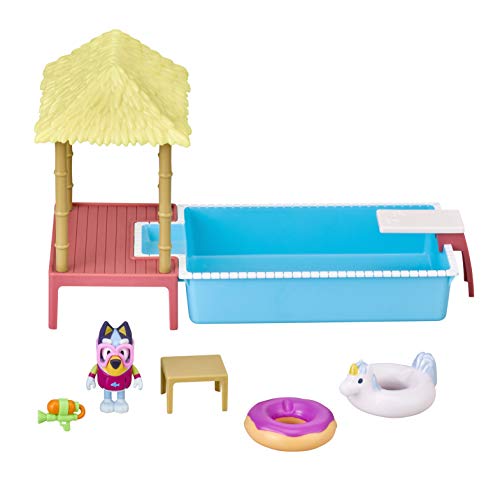 Blueys Pool-Spielset mit Figur (6,3–7,6 cm) und Zubehör