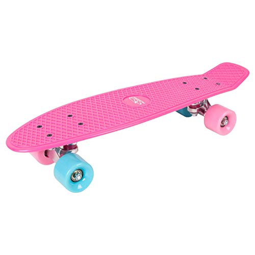 HUDORA Skateboard Retro Skate Wonders, rosa - Skateboard Vintage, 12152, M