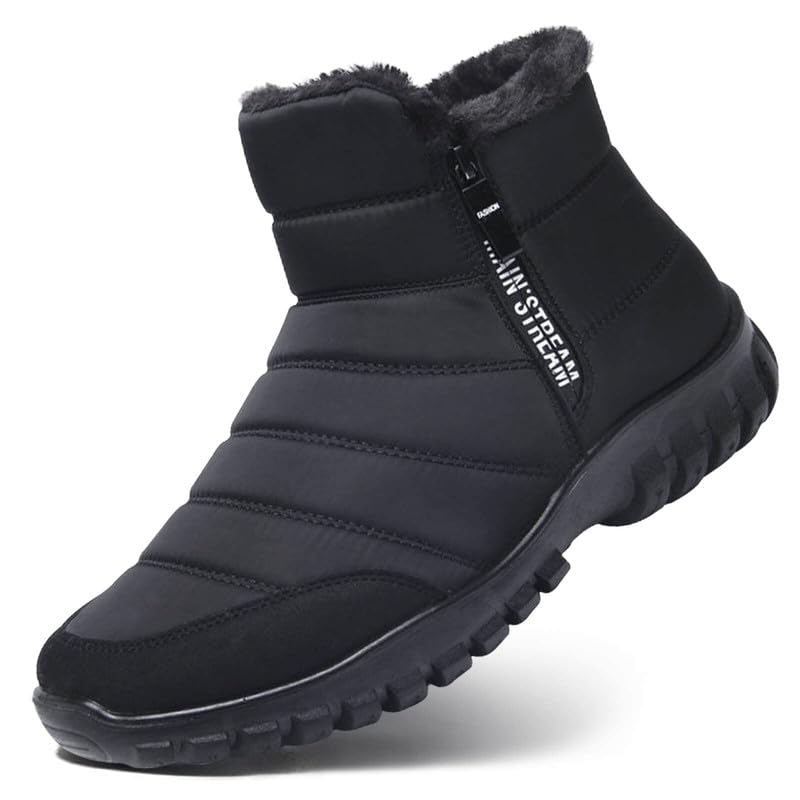 Winterstiefel Herren Winterschuhe Schneestiefel Warm Gefüttert Wanderschuhe Schneestiefel...