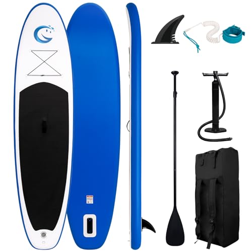 FunWater Aufblasbares Stand Up Paddle Board Multifunktionale Paddelboards mit Flossen,...